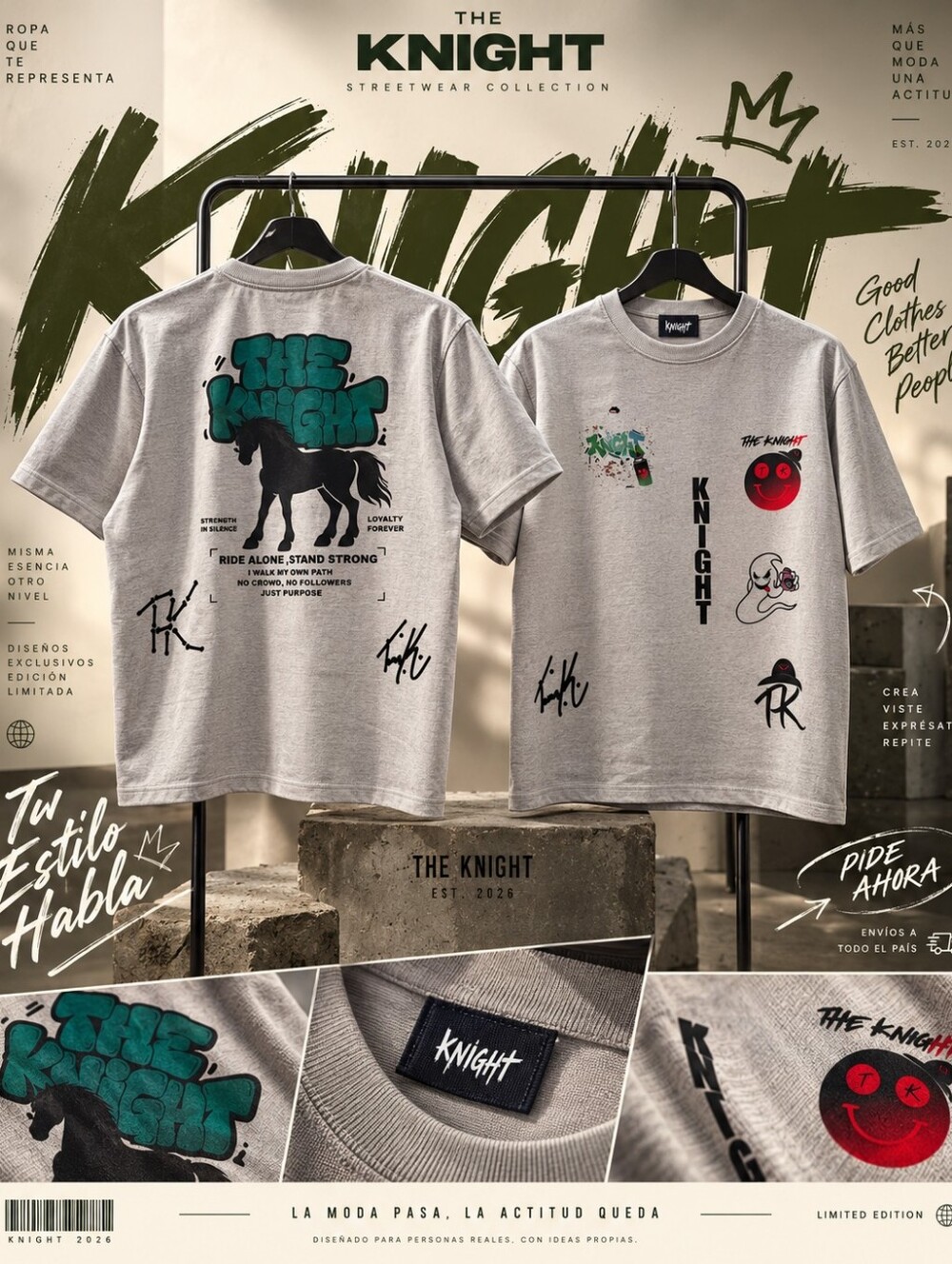 THE KNIGHT Graphic Tee Streetwear
